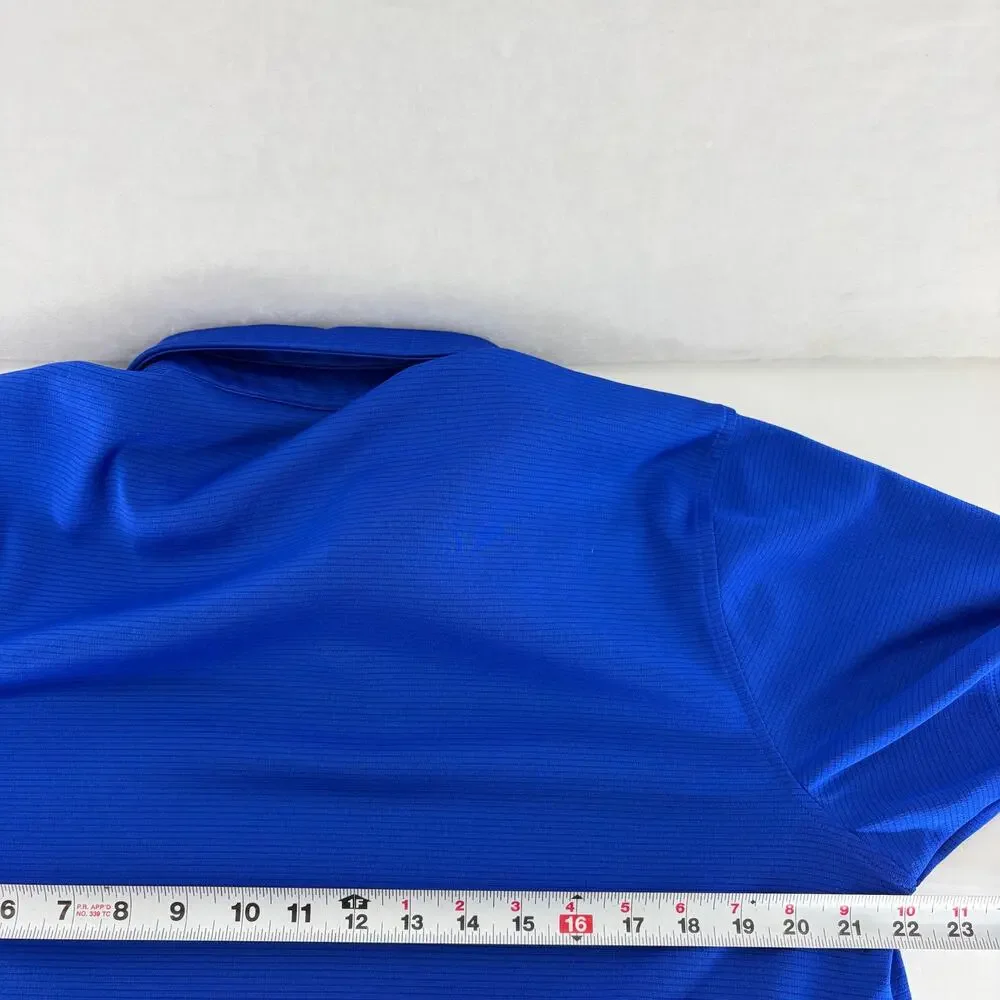 Under Armour HeatGear Mens Golf Polo Shirt Royal Blue Large - Picture 4 of 14